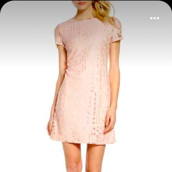julia jordan Dresses & Skirts - Julia Jordan Pink Lace Dress Size 4